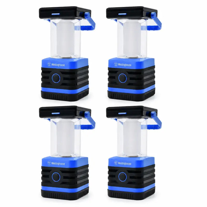 1000 Lumen Solar Powered LED Lantern, Rechargeable Camping Light with 5 Modes, USB-C & Power Bank